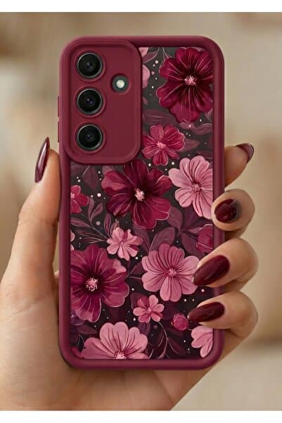 UnDePlus Samsung Galaxy S26 Kılıf Kamera Çıkıntılı Renkli Çiçek Kabartmalı Silikon Kapak BS1