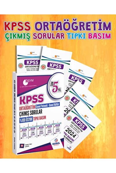 Kurul Yayıncılık 2026 KPSS Ortaöğretim Lise Çıkmış Sorular Son 5 Yıl Tıpkı Basım Fasikül Fasikül Video Çözümlü
