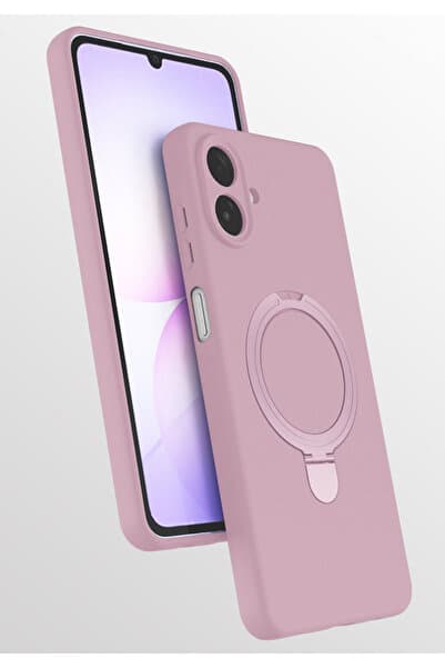Rivor Samsung Galaxy A07 Kılıf Kamera Çıkıntılı Magsafe Şarj Özellikli Halka Stand Yumuşak Dokulu Kapak