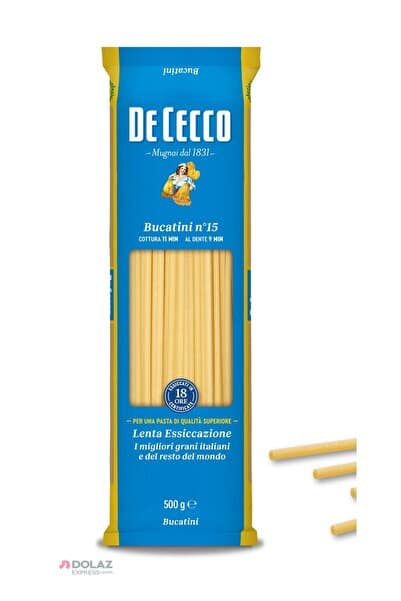 De Cecco Bucatini İnce Boru Uzun Makarna 500 GR