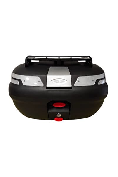 Maxem Motosiklet Arka Çanta SL 45 Litre Sırt Dayama ve Üst Bagaj Full Set Şeffaf Ref