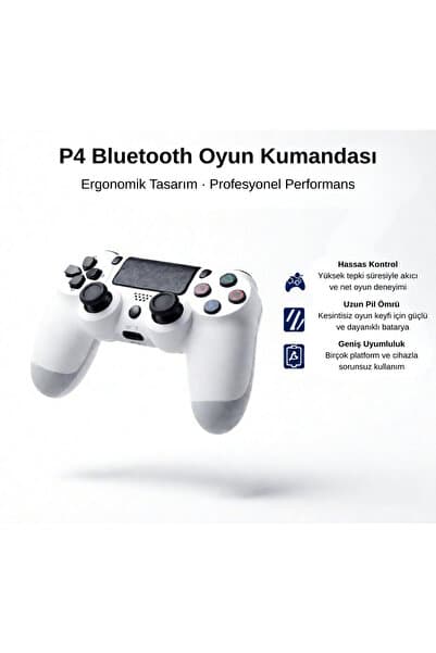 Buldug P4 Bluetooth Oyun Kumandası Ergonomik Tasarım Kablosuz Gamepad