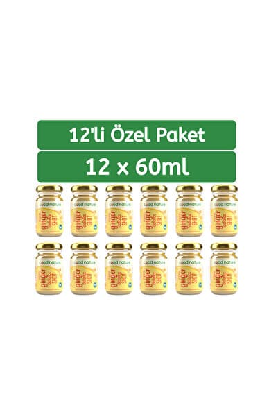 Cood Nature 12'li Organik Zencefil-Zerdeçal Shot 60ml
