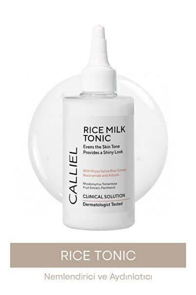 CALLİEL Aydınlatıcı Leke Karşıtı Cilt Tonu Eşitleyici ve Parlatıcı Rice Tonik 200 Ml