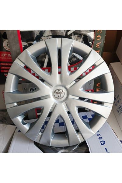 Universal 16"inç Toyota Corolla / Avensis / Auris Uyumlu Jant Kapağı 4'lü Takım Amblem Hediyeli