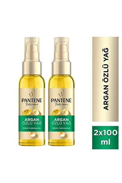 Pantene Doğal Sentez Argan Özlü Saç Yağı 100ml Kabaran, Mat Saçlar. Durulanmaz x 2 Adet