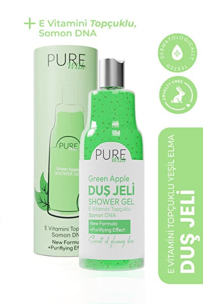 Pure With E Vitamin Topçuklu Yeşil Elma Özlü Kalıcı Koku & Nemlendirici & Kolajen Etkili