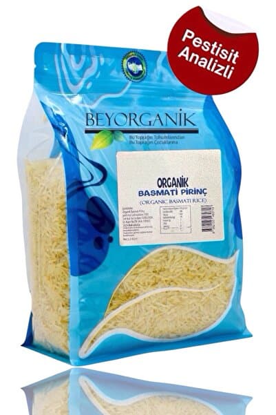 BEYORGANİK ORGANİK Basmati Pirinç 2,5kg (PESTİSİT ve AFLATOKSİN ANALİZLİ)