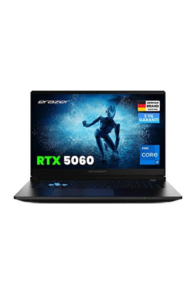 Erazer Defender 17 P1 MD62757 Intel Core i7-13620H 16GB 1TB SSD RTX5060 115W DOS 17.3" Dizüstü Bilgisayar