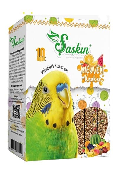 Pet Food Energy şaşkın meyveli Muhabbet Kuşu Krakeri 10'lu - 3 Adet