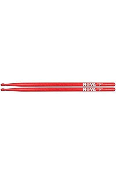 VIC FIRTH N5AR Nova 5A Red Baget | Ekonomik Seri - Kırmızı Kaplama - Ahşap Uç