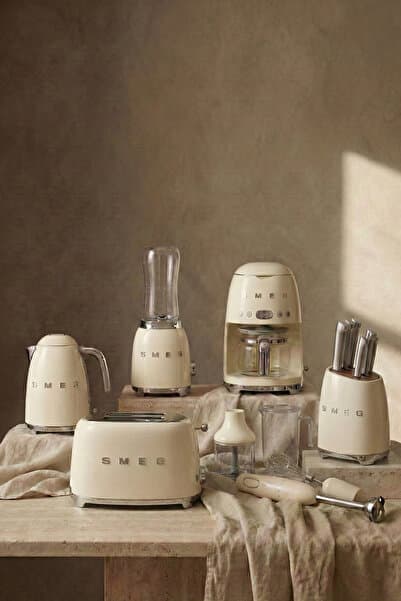 Smeg 50's Style Bella Casa Krem 6 Parça Wedding Set