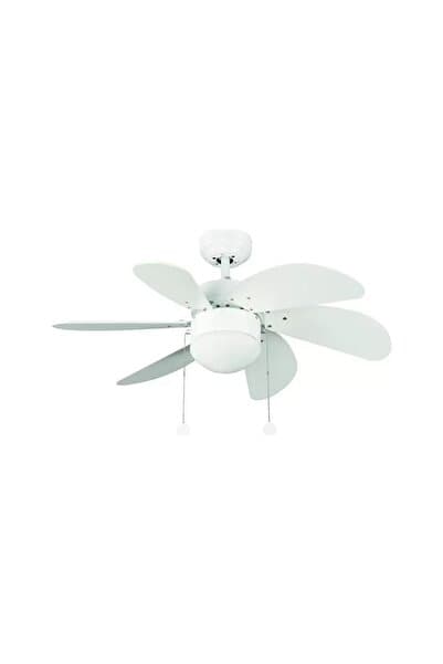Vanti KCF281 60w 30 Inç Beyaz Altı Kanatlı Lambalı Ipli Tavan Vantilatörü