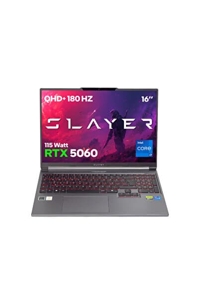 Game Garaj Slayer X7T-5060 C7 Intel Core i7 14650HX 16GB RAM 1TB SSD RTX5060 16" QHD+ 180Hz IPS FreeDOS