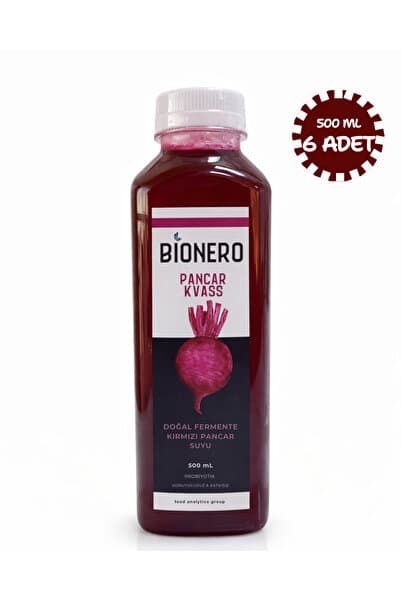 Doğal Probiyotik Pancar Kvass 500 ml Pet Şişe 6 Adet