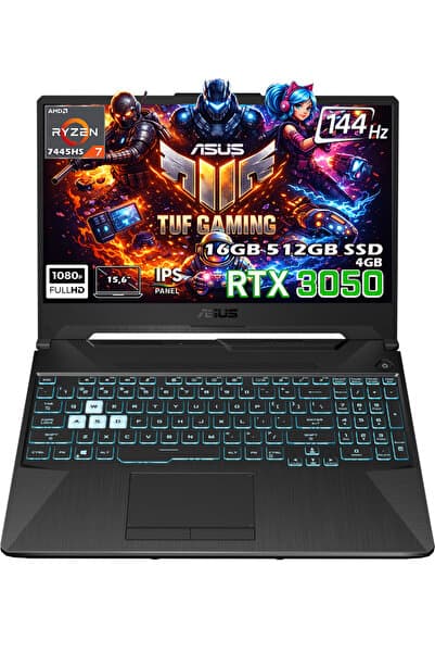 ASUS TUF Gaming A15 FA506NCG-HN206-Gaming AMD Ryzen 7 7445HS 16GB 512GB SSD RTX 3050 15.6" FHD IPS Fdos