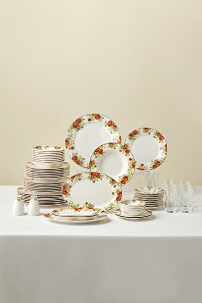 Elegance Bone Montebello 60 Parça 8 Kişilik Yemek Takımı