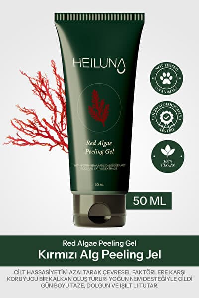 Kırmızı Alg Peeling Jel 50 ml | Aloe Vera ve Salatalık Ekstresi İçeren Nazik Arındırıcı
