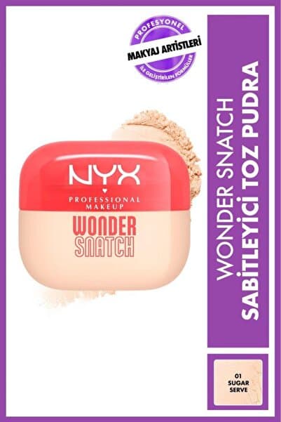 NYX Professional Makeup Wonder Snatch Sabitleyici Toz Pudra - 01 Sugar Serve