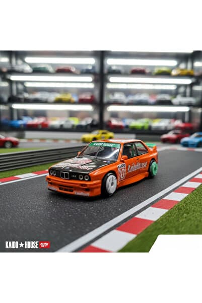 HOT WHEELS Kaido x Mini GT BMW M3 Kaidohaus V1 1:64 Ölçek Turuncu Renk Diecast Açılır Kaput Model Araba
