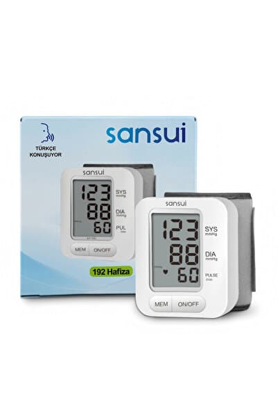 SANSUI Türkçe Konuşan Bilekten Ölçer Tansiyon Cihazı