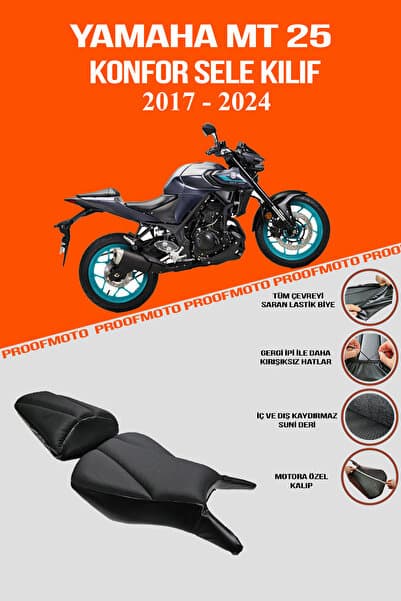 PROOFMOTO YAMAHA MT25,MT 25, MT-25 (2017-2024) Konfor Sele Kılıf