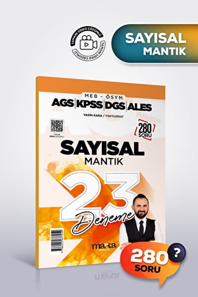 Marka Yayınları 2026 SAYISAL MANTIK 23 Deneme | AGS KPSS DGS ALES | Video Çözümlü