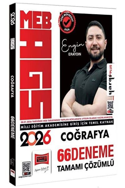 Yargı Yayınları YENİ AGS - Yargı 2026 MEB-AGS Coğrafya 66 Deneme Çözümlü - Engin Eraydın