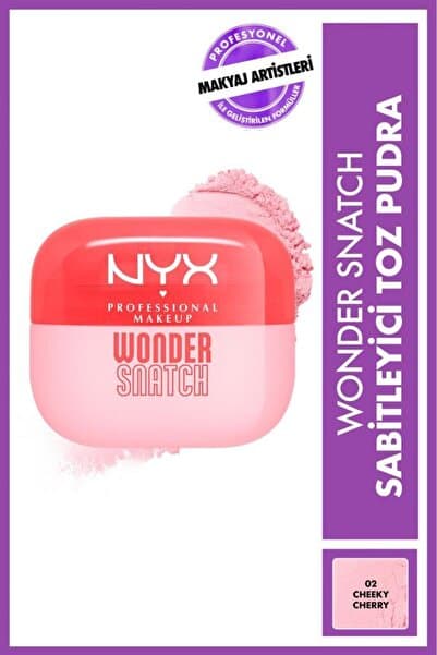 NYX Professional Makeup Wonder Snatch Sabitleyici Toz Pudra - 02 Cheeky Cherry