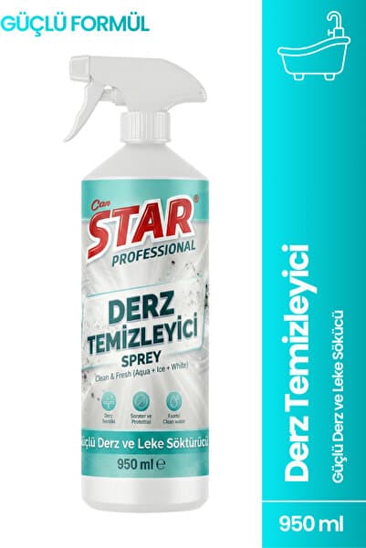 Derz Temizleyici Sprey 950 ml – Güçlü Derz ve Leke Sökücü (Banyo/Mutfak/Zemin)