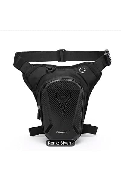 Newish Polo Siyah Unisex Motorcu Su Geçirmez Bacak Bel ve Omuz Çantası Gece Görüşlü