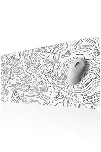 GoLite Classic - 70x30 Topography B Gaming Oyuncu Mouse Pad Kaymaz Taban Büyük Klavye Fare Altlığı Mousepad