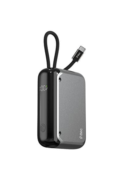 ReCharger LCD 10.000mAh PD 30W USB-C Dahili Kablolu Taşınabilir Hızlı Şarj Aleti/Powerbank 2BB228UG
