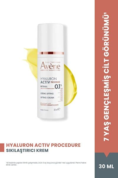 Avene Hyaluron Activ Procedure Retinal (%0,1) Niasinamid (%2) ve Hyalüronik Asit (%0,2) İçeren Krem 30 ml