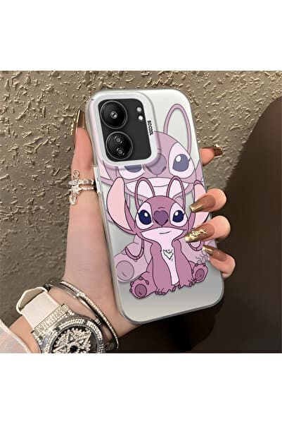 CASEVIBE Redmi 13C Uyumlu, Stitch çiftler tasarımlı şok korumalı telefon kılıfı.