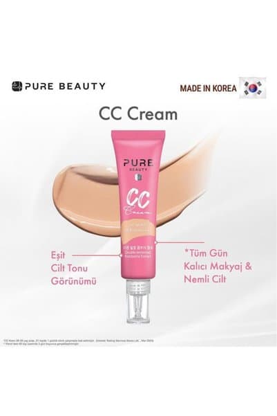 PURE BEAUTY CC Krem SPF50 PA++++ Ivory 30 ml