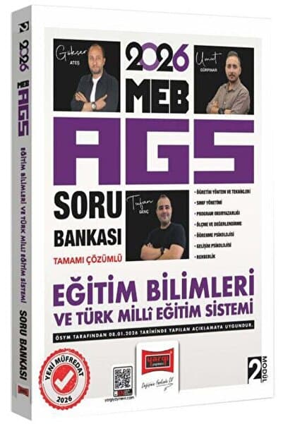 Yargı Yayınları YENİ AGS - Yargı 2026 MEB-AGS Eğitim Bilimleri ve Türk Milli Eğitim Sistemi Soru Bankası Modül-2 Çöz