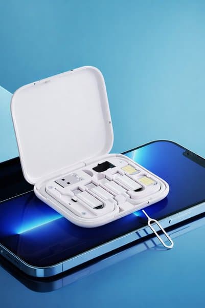 Jopus Telefon Standlı 6’sı1 Arada 60W Şarj ve Veri Kablo Seti – Seyahat Kablo Seti -Beyaz AZ-B01th