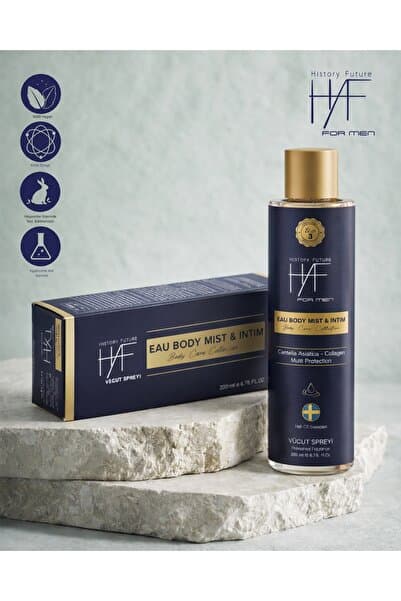 history future İntim Özel Bölge Temizleyici Kötü Koku Giderici Ferahlatıcı Erkek Vücut Spreyi 200 ml