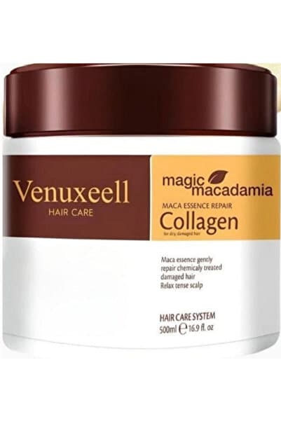 Venuxeell Kolajen Saç Bakım Maskesi Maca Özü Onarıcı Repair Argan Yağı Saç Maskesi 500 ml