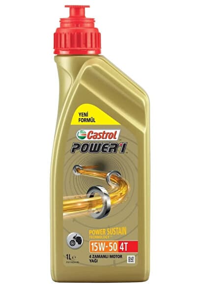 Castrol Power 1 4t 15w-50 1 Lt 4 Zamanlı Motosiklet Yağı