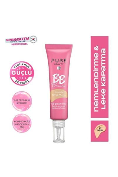 PURE BEAUTY BB Krem SPF50 PA++++ Ivory 30 ml