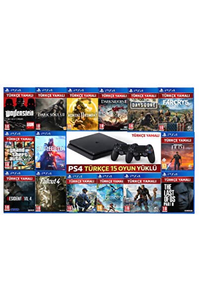 Çınar Bilişim Dünyası Ps4 Türkçe Macerası Çift Kol Konsol 1 TB En Sevilen 15 oyun