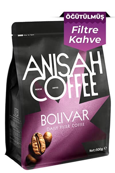 Anisah Coffee Bolivar Daily Öğütülmüş Filtre Kahve | 500gr | Medium Roast
