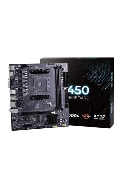 DRAGOS Dragmode B450M Sata,M2 Ddr4 3200MHz Usb 3.0 Vga Hdmi Ses G.Lan AM4 mATX Anakart