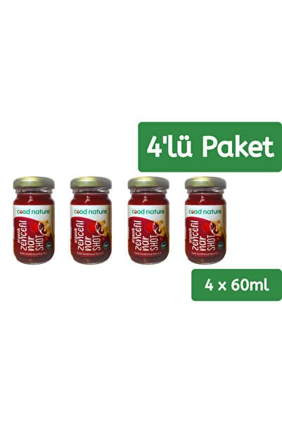 Cood Nature 4'lü Organik Pancar Nar Zencefil Shot 60ml