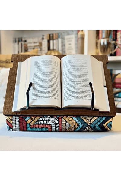 Vigo Wood Minderli Kitap Okuma Standı Neokilim Ceviz