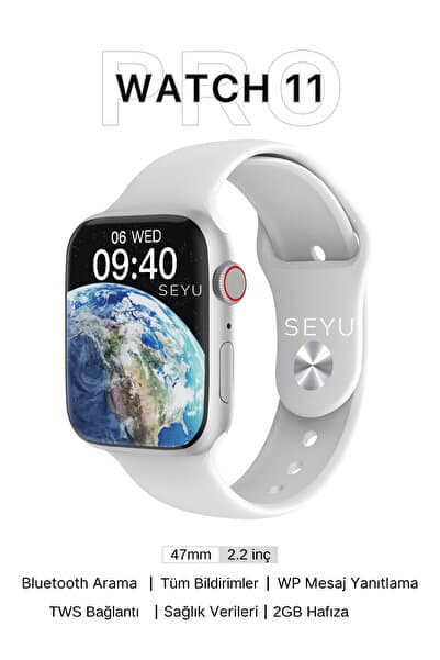 SEYUWATCH Watch 11 Pro Akıllı Saat Iphone Uyumlu Ve Android Tüm Telefonlara Uyumlu Smartwatch