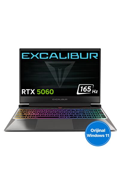 CASPER Excalibur G870 i7-13620H 16GB 1TB RTX5060 8GB 165Hz 15.6" W11H Gaming Laptop G870.1362-BF60A-C
