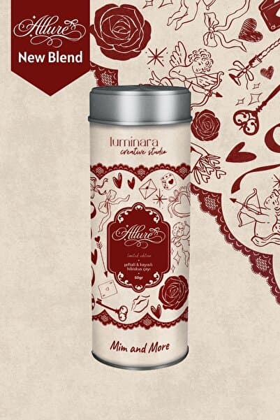 Mim and More Luminara Studio x Allure Tea - Kayısı & Şeftali Hibiskus Çayı, 50 gr